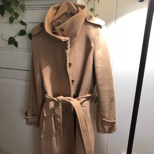 Loft camel winter trench
